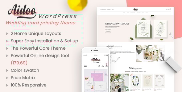 Aidoo - Wedding Card WooCommerce Theme Logo